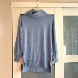 Loft blue cowl neck sweater